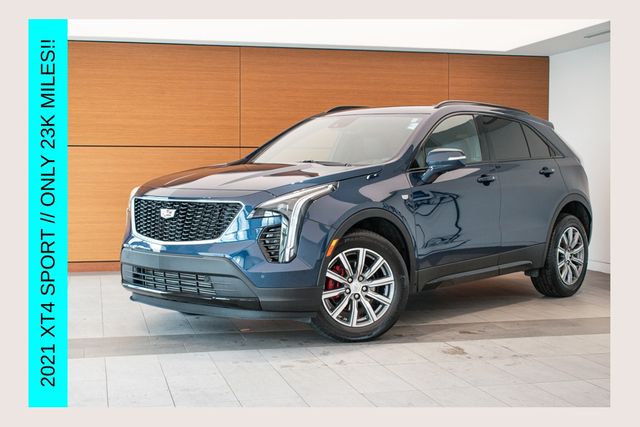 Blue 2021 Cadillac XT4 Sport AWD SUV / Crossover Four-Wheel Drive 9-Speed Automatic