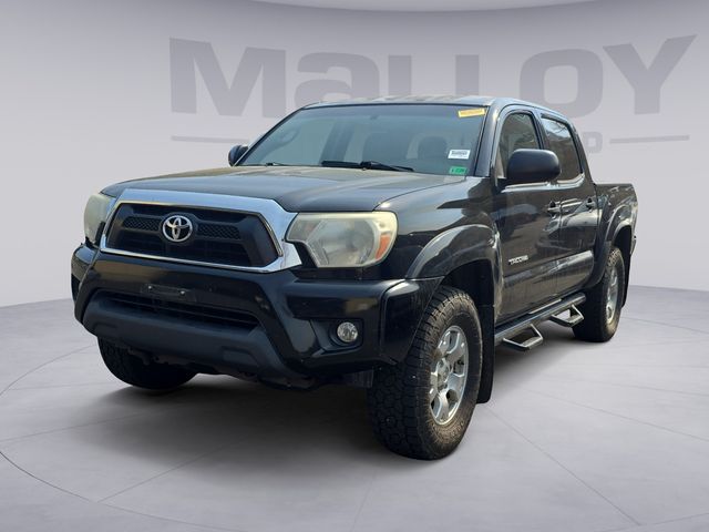 Black 2015 Toyota Tacoma Double Cab V6 4WD Pickup Truck Four-Wheel Drive 5-Speed Automatic