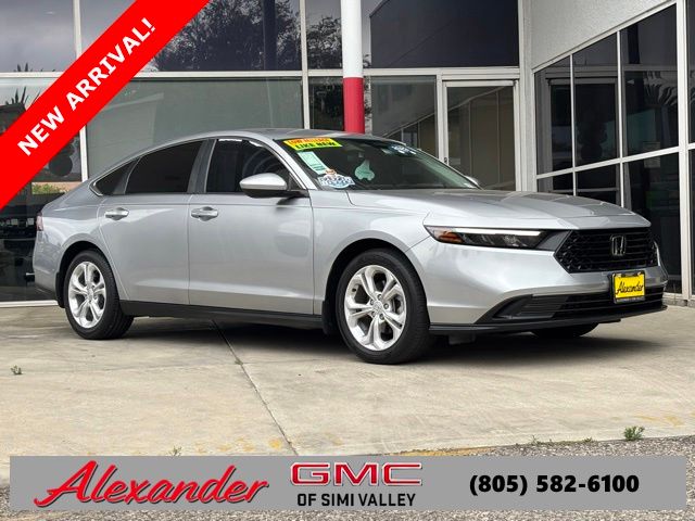 Silver 2023 Honda Accord LX FWD Sedan Front-Wheel Drive Continuously Variable Transmission