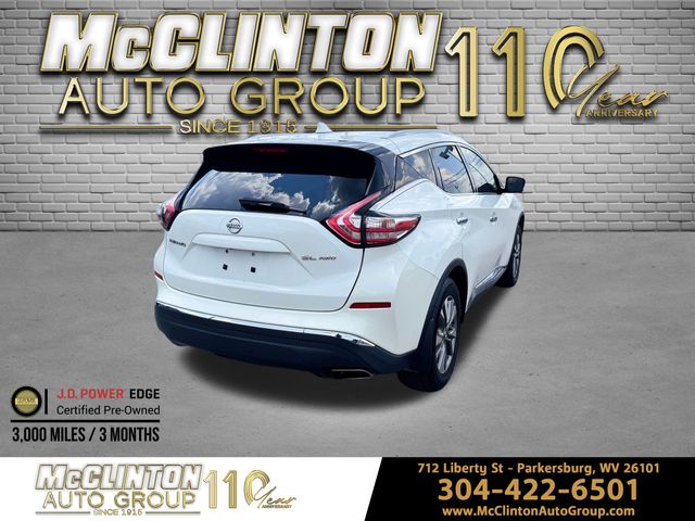 2018 White Nissan Murano SL AWD SUV