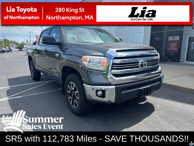 Magnetic Gray Metallic 2016 Toyota Tundra SR5 CrewMax 5.7L 4WD Pickup Truck Four-Wheel Drive 6-Speed Automatic Overdrive