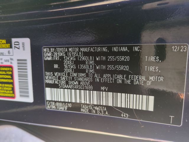 used 2024 Toyota Grand Highlander car, priced at $46,481