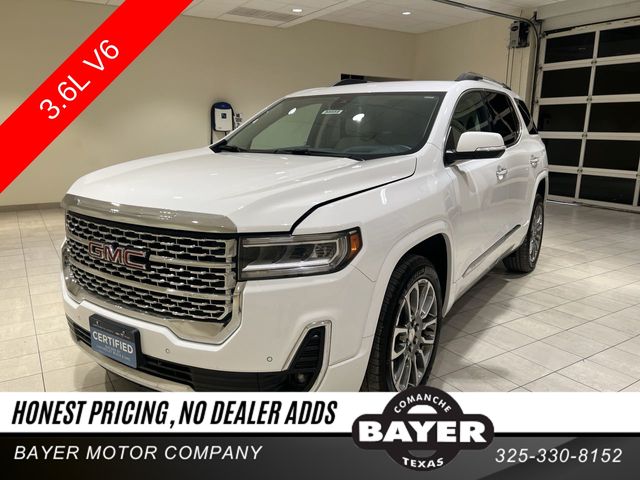 Summit White 2023 GMC Acadia Denali AWD SUV / Crossover Four-Wheel Drive 9-Speed Automatic