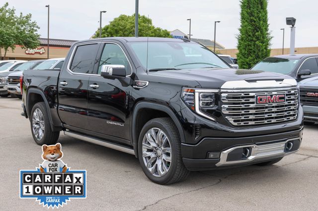 Onyx Black 2023 GMC Sierra 1500 Denali Crew Cab 4WD Pickup Truck Four-Wheel Drive Automatic