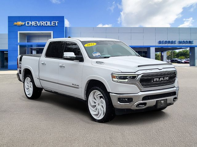 Bright White Clearcoat 2022 RAM 1500 Pickup Truck Four-Wheel Drive 8-Speed Automatic