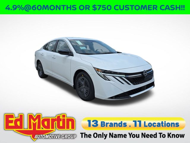 White (Fresh Powder) 2026 Nissan Sentra Sedan Front-Wheel Drive Continuously Variable Transmission