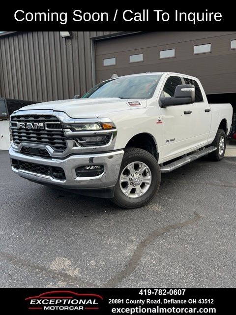 Bright White Clearcoat 2025 RAM 2500 Pickup Truck Four-Wheel Drive 8-Speed Automatic