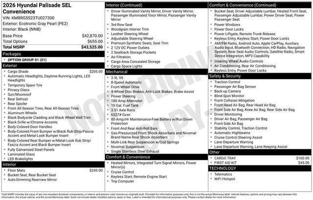 New 2026 Hyundai Palisade For Sale in Indianapolis, IN