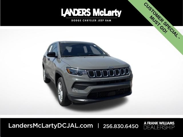 Sting-Gray Clearcoat 2024 Jeep Compass Sport 4WD SUV / Crossover Four-Wheel Drive 8-Speed Automatic