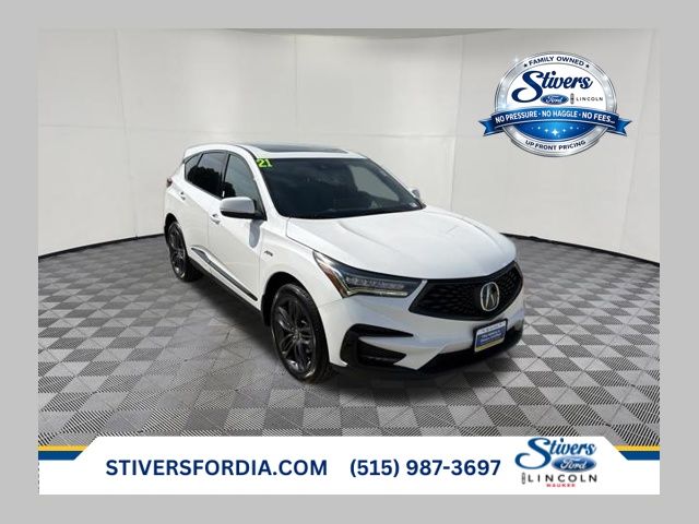 Platinum White Pearl 2021 Acura RDX SUV / Crossover All-Wheel Drive Automatic