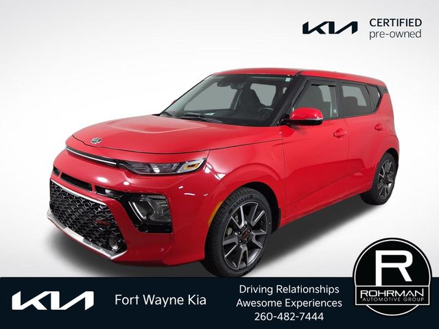 Inferno Red 2021 Kia Soul SUV / Crossover Front-Wheel Drive Continuously Variable Transmission