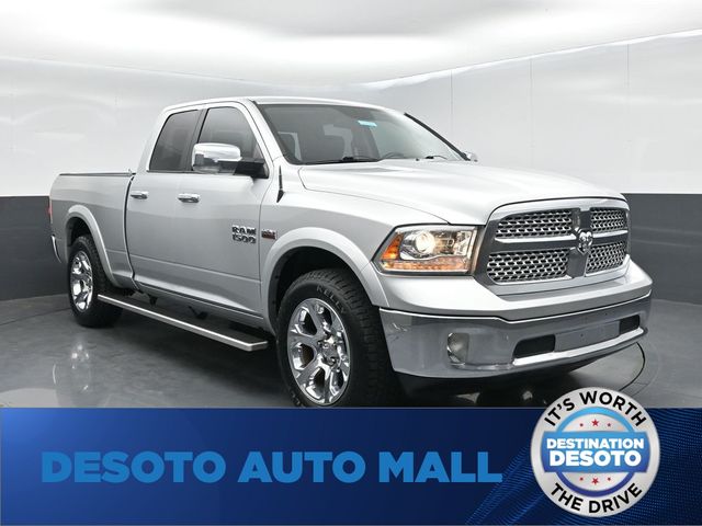 Bright Silver Clearcoat Metallic 2018 RAM 1500 Laramie Quad Cab RWD Pickup Truck 4X2 8-Speed Automatic