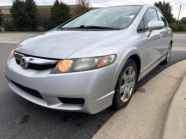 Alabaster Silver Metallic 2010 Honda Civic Sedan Front-Wheel Drive 5-Speed Automatic