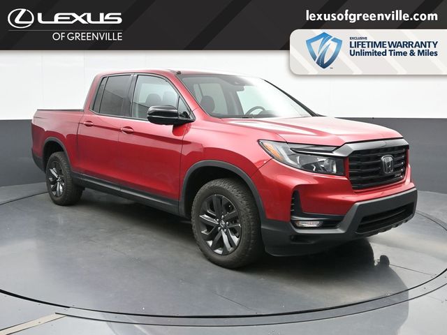 Radiant Red Metallic II 2023 Honda Ridgeline Pickup Truck All-Wheel Drive 9-Speed Automatic