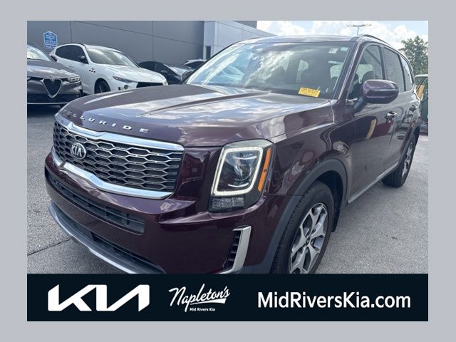 Red (Sangria) 2020 Kia Telluride SUV / Crossover All-Wheel Drive 8-Speed Automatic