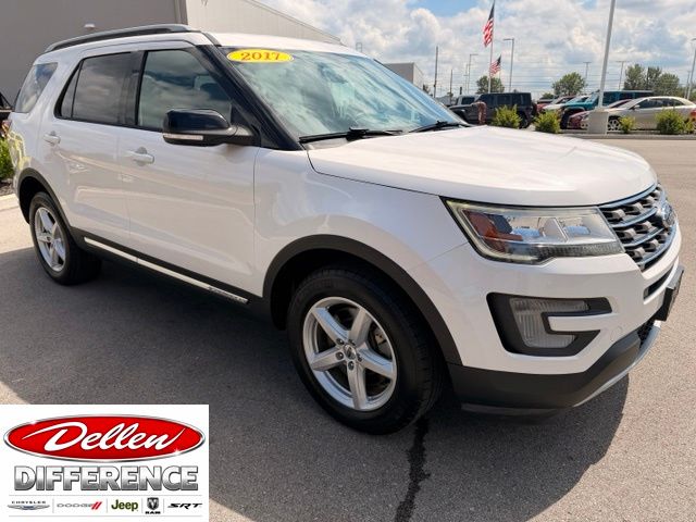 White Platinum Clearcoat Metallic 2017 Ford Explorer SUV / Crossover All-Wheel Drive 6-Speed Automatic