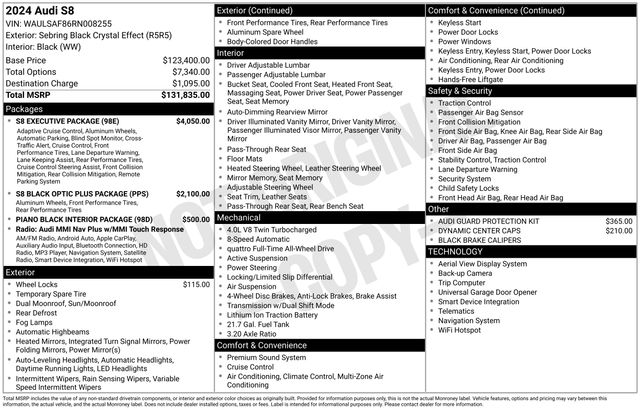 2024 Audi S8 4.0T quattro