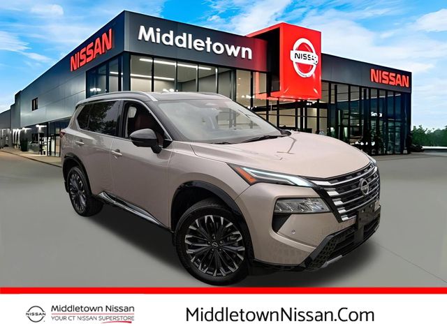 Champagne Silver Metallic/Super Black 2025 Nissan Rogue SUV / Crossover All-Wheel Drive Continuously Variable Transmission