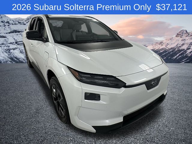 Cosmic White Pearl 2026 Subaru Solterra Premium AWD SUV / Crossover All-Wheel Drive 1-Speed Automatic