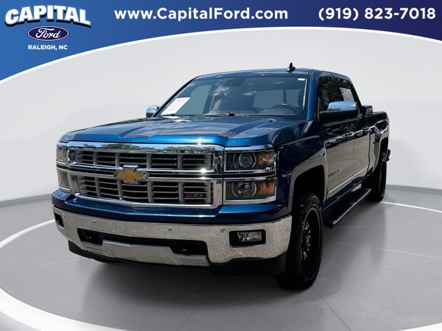 Deep Ocean Blue Metallic 2015 Chevrolet Silverado 1500 Pickup Truck Four-Wheel Drive 6-Speed Automatic Overdrive