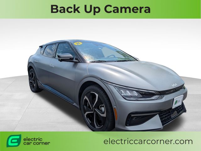 Steel Matte Gray 2024 Kia EV6 GT-Line AWD SUV / Crossover All-Wheel Drive 1-Speed Automatic