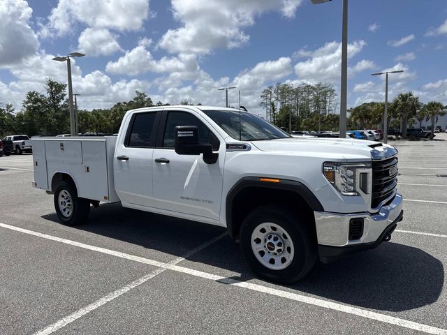 Summit White 2023 GMC Sierra 3500HD Pro Double Cab LB RWD Pickup Truck 4X2 6-Speed Automatic