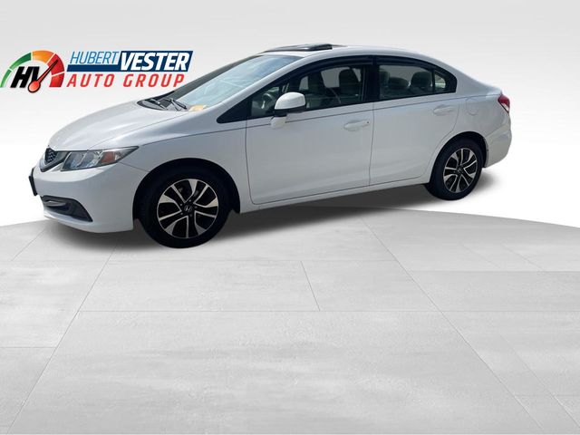 White Orchid Pearl 2013 Honda Civic EX Sedan Front-Wheel Drive 5-Speed Automatic