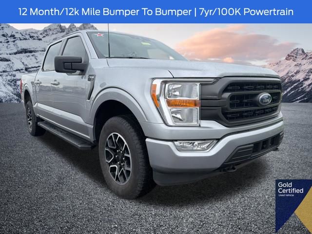 Silver Metallic 2022 Ford F-150 Pickup Truck Four-Wheel Drive Automatic