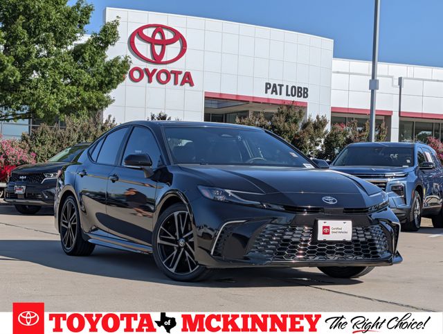 Midnight Black Metallic 2025 Toyota Camry Sedan Front-Wheel Drive Continuously Variable Transmission