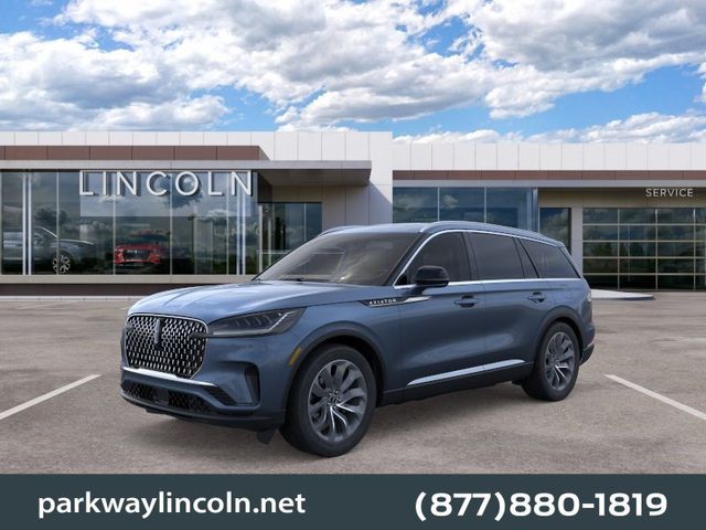 Whisper Blue Metallic Clearcoat 2026 Lincoln Aviator SUV / Crossover All-Wheel Drive Automatic