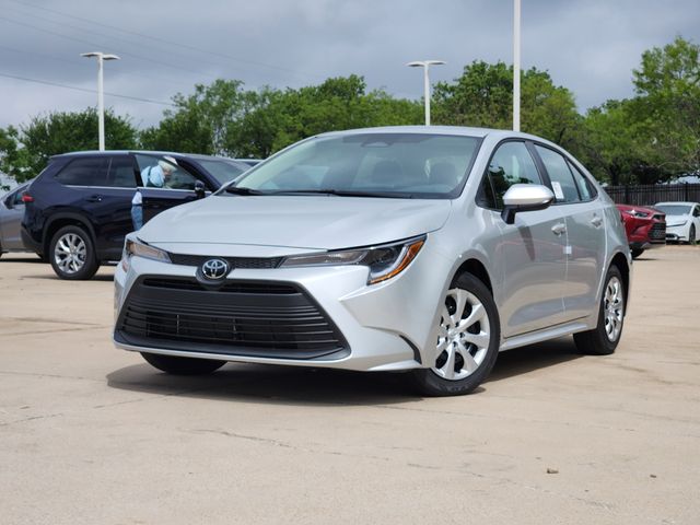 Silver 2026 Toyota Corolla LE FWD Sedan Front-Wheel Drive Continuously Variable Transmission