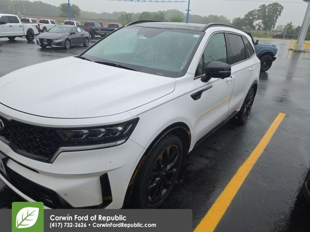 Glacial White Pearl 2021 Kia Sorento SUV / Crossover Front-Wheel Drive 8-Speed Dual Clutch