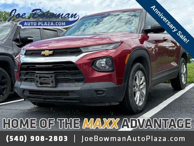 Scarlet Red Metallic 2021 Chevrolet Trailblazer LS AWD SUV / Crossover Four-Wheel Drive 9-Speed Automatic