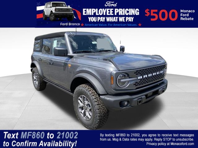 Carbonized Gray Metallic 2025 Ford Bronco Badlands 4-Door 4WD SUV / Crossover Four-Wheel Drive Automatic