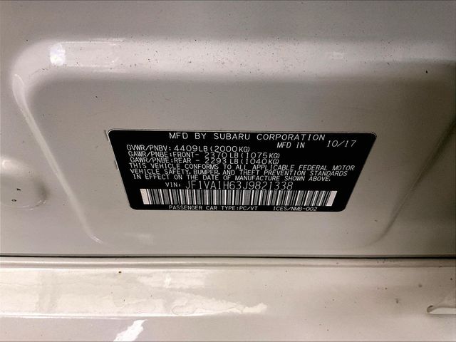 2018 Subaru WRX Limited White at Subaru and VW of Moon Township