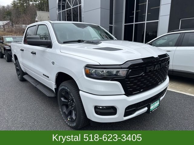 Bright White Clearcoat 2026 RAM 1500 Express Crew Cab 4WD Pickup Truck Four-Wheel Drive 8-Speed Automatic