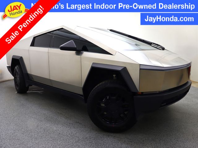 Gray (Stainless Steel) 2024 Tesla Cybertruck Pickup Truck All-Wheel Drive 1-Speed Automatic