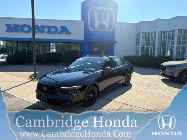 Crystal Black Pearl 2025 Honda Accord Sedan Front-Wheel Drive Continuously Variable Transmission