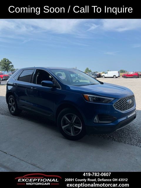 Blue Metallic 2024 Ford Edge SUV / Crossover All-Wheel Drive 8-Speed Automatic