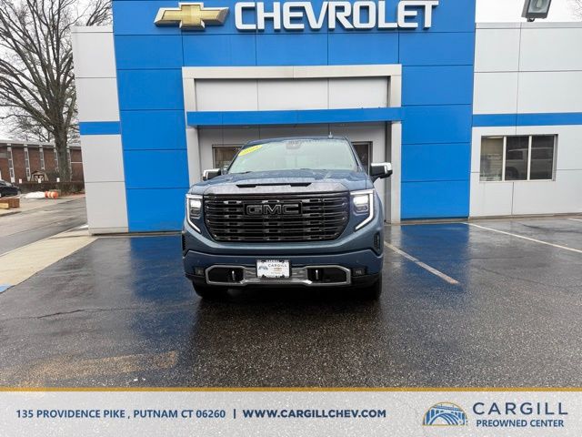 Downpour Metallic 2024 GMC Sierra 1500 Denali Ultimate Crew Cab 4WD Pickup Truck Four-Wheel Drive Automatic