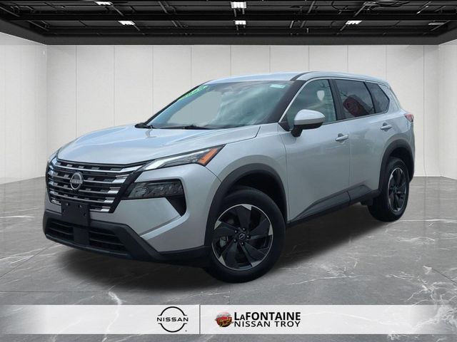 Brilliant Silver Metallic 2025 Nissan Rogue SV AWD SUV / Crossover All-Wheel Drive Continuously Variable Transmission