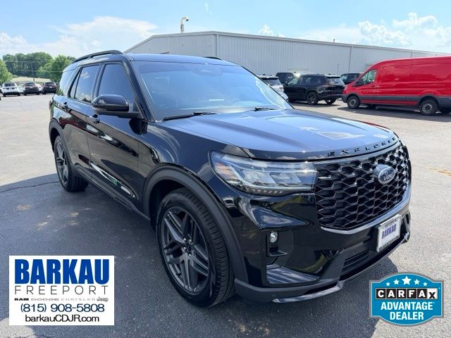 Black Metallic 2025 Ford Explorer SUV / Crossover All-Wheel Drive Automatic