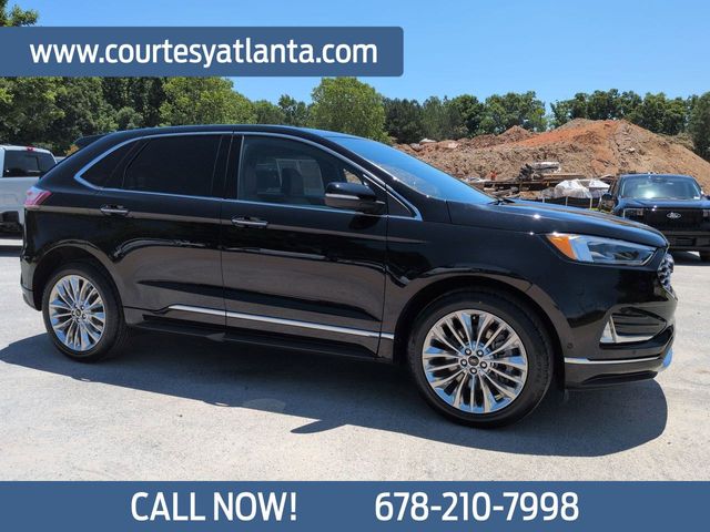 Agate Black Metallic 2024 Ford Edge Titanium AWD SUV / Crossover All-Wheel Drive 8-Speed Automatic