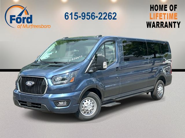 Blue Metallic 2026 Ford Transit Passenger Van All-Wheel Drive