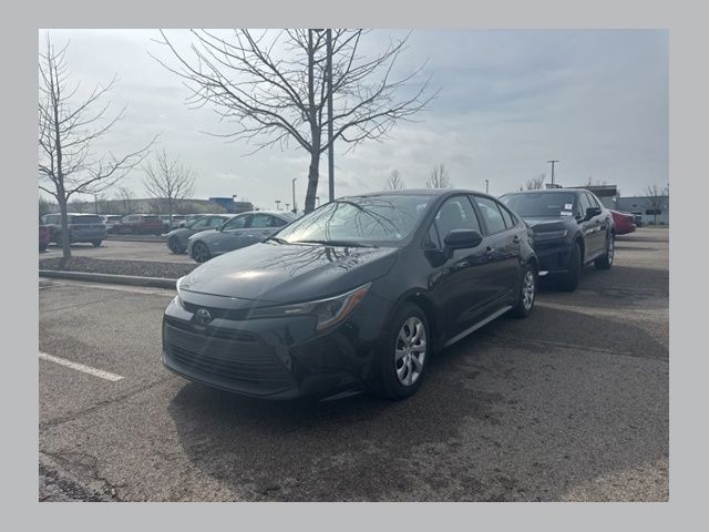 Black 2025 Toyota Corolla LE FWD Sedan Front-Wheel Drive Continuously Variable Transmission