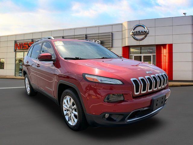 Deep Cherry Red Crystal Pearlcoat 2017 Jeep Cherokee SUV / Crossover Four-Wheel Drive 9-Speed Automatic