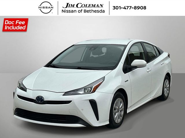 White 2022 Toyota Prius Hatchback Front-Wheel Drive Continuously Variable Transmission
