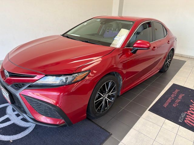 2021 Toyota Camry SE Red at Community Toyota