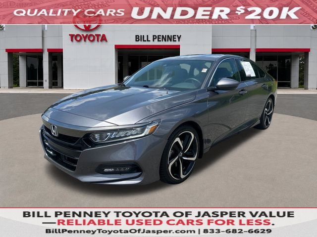 Black 2018 Honda Accord 1.5T Sport FWD Sedan Front-Wheel Drive Continuously Variable Transmission