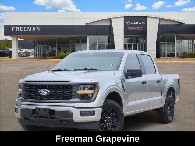 Silver Metallic 2025 Ford F-150 STX SuperCrew 4WD Pickup Truck Four-Wheel Drive Automatic